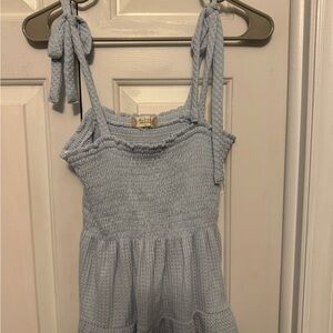 Altar'd State Sky Blue Textured Top